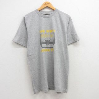 ナイキ(NIKE)のL★古着 ナイキ NIKE 半袖 ビンテージ Tシャツ メンズ 00年代 00s バスケットボール ジョージア クルーネック グレー 霜降り 23jul19 中古(Tシャツ/カットソー(半袖/袖なし))