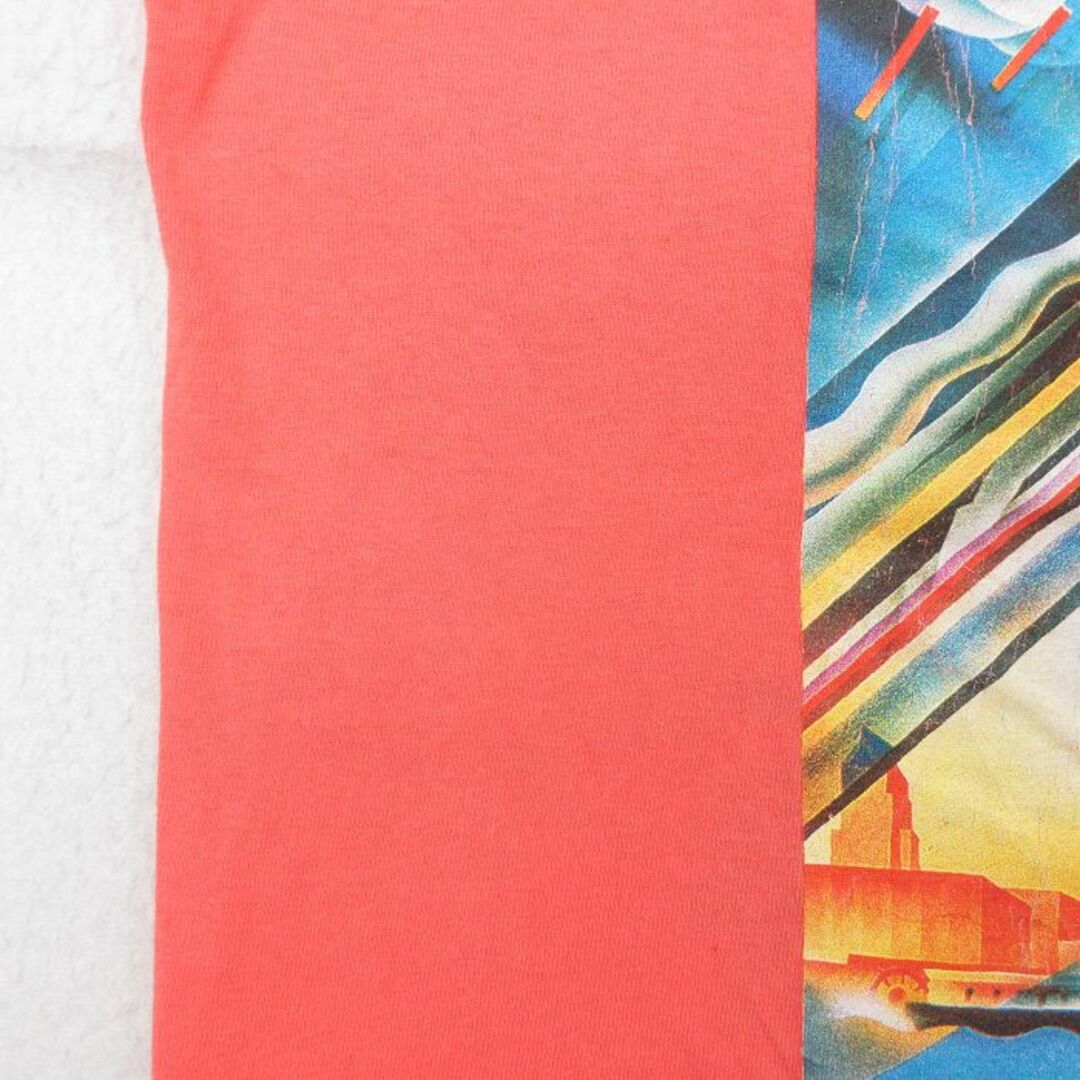 L★古着 半袖 ビンテージ Tシャツ メンズ 90年代 90s ケンタッキーダービー 競馬 コットン クルーネック USA製 濃ピンク系 23jul20 中古 メンズのトップス(Tシャツ/カットソー(半袖/袖なし))の商品写真