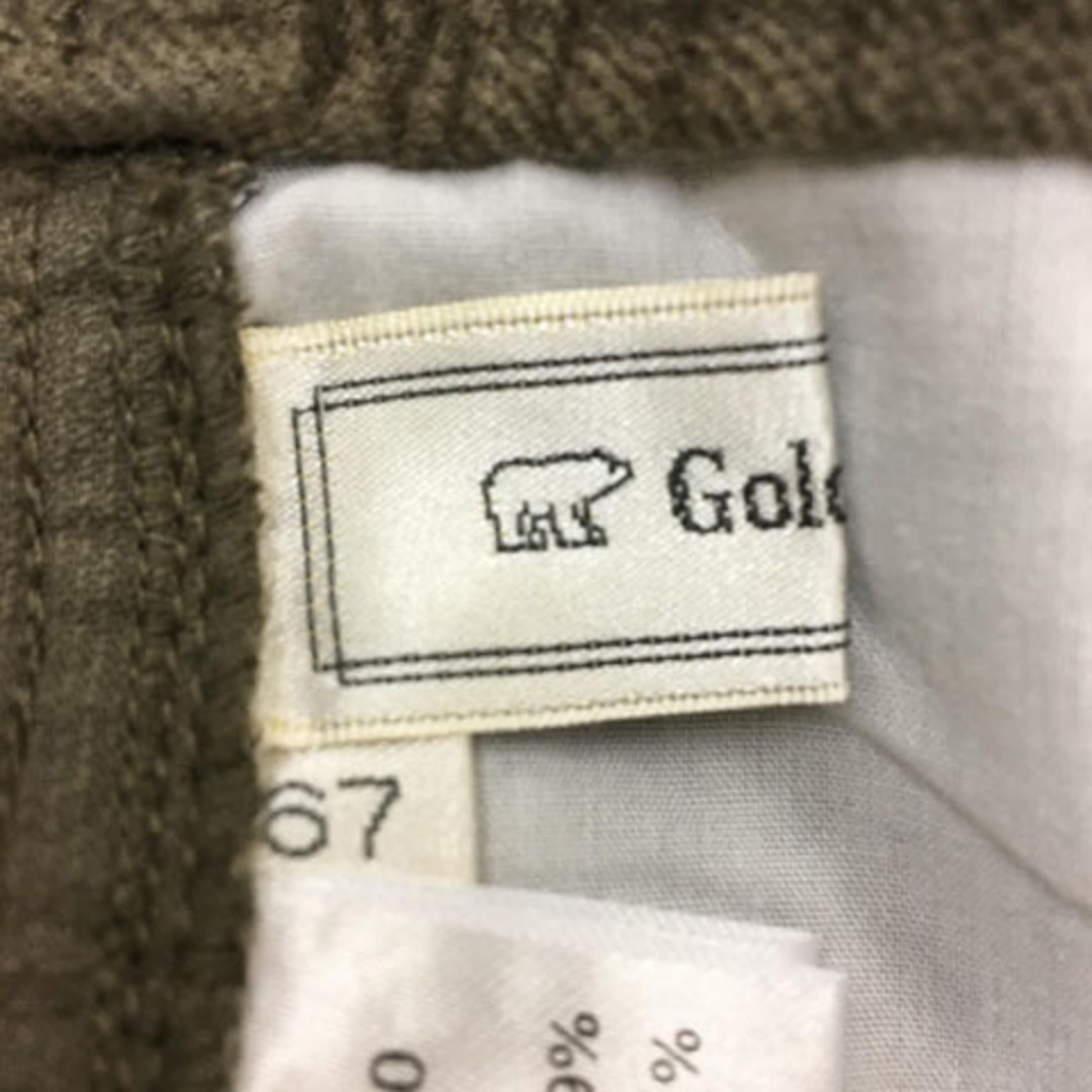 Golden Bear(ゴールデンベア)のゴールデンベア パンツ ワイド ロング ウエストゴム 67 グレー 茶 レディースのパンツ(その他)の商品写真