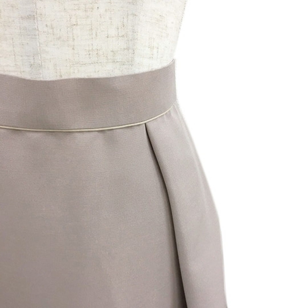 ドゥクラッセ スカート フレア ロング タック 無地 13 ベージュ ピンク レディースのスカート(ロングスカート)の商品写真