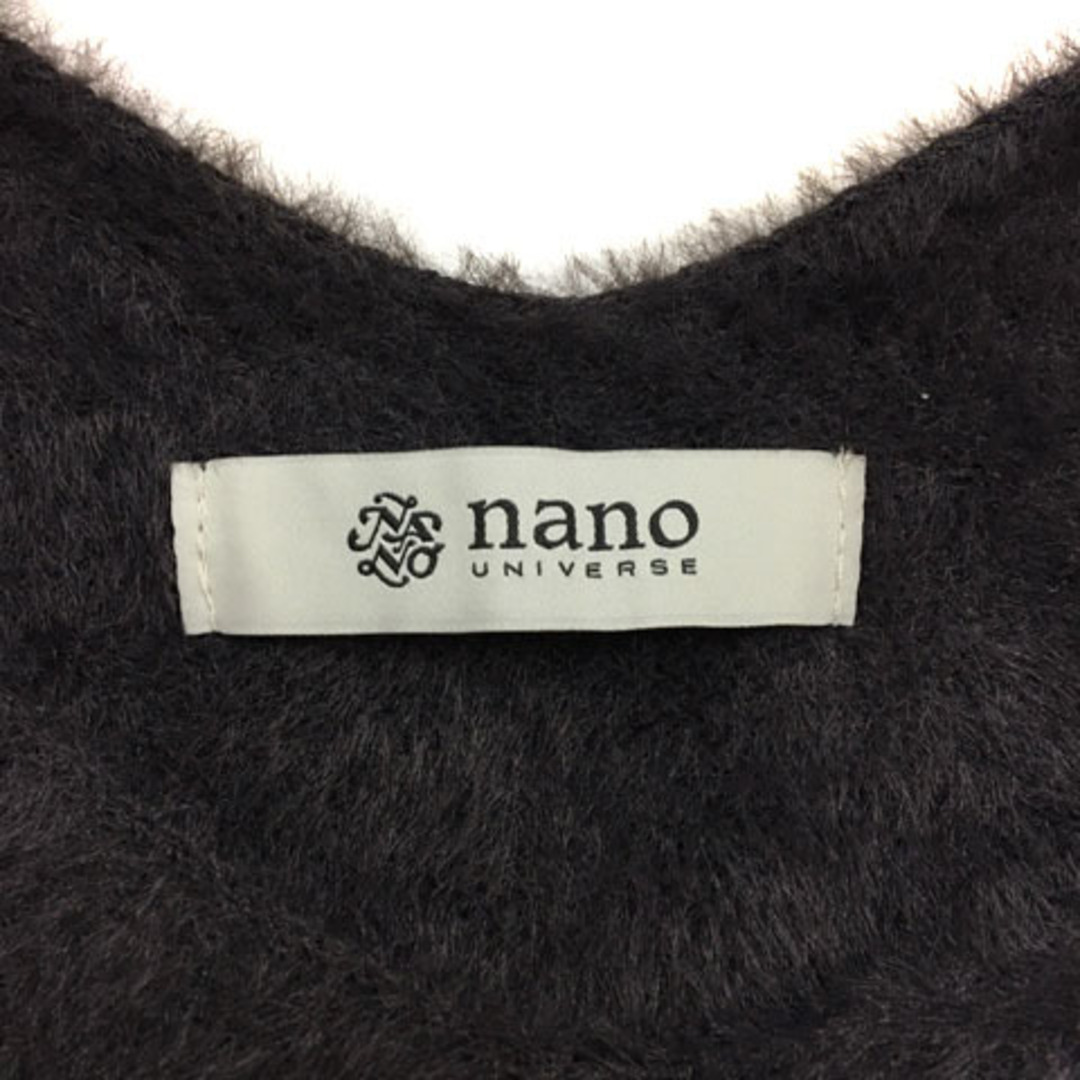 nano・universe(ナノユニバース)のナノユニバース セーター ニット プルオーバー Vネック 長袖 F グレー 紺 レディースのトップス(ニット/セーター)の商品写真