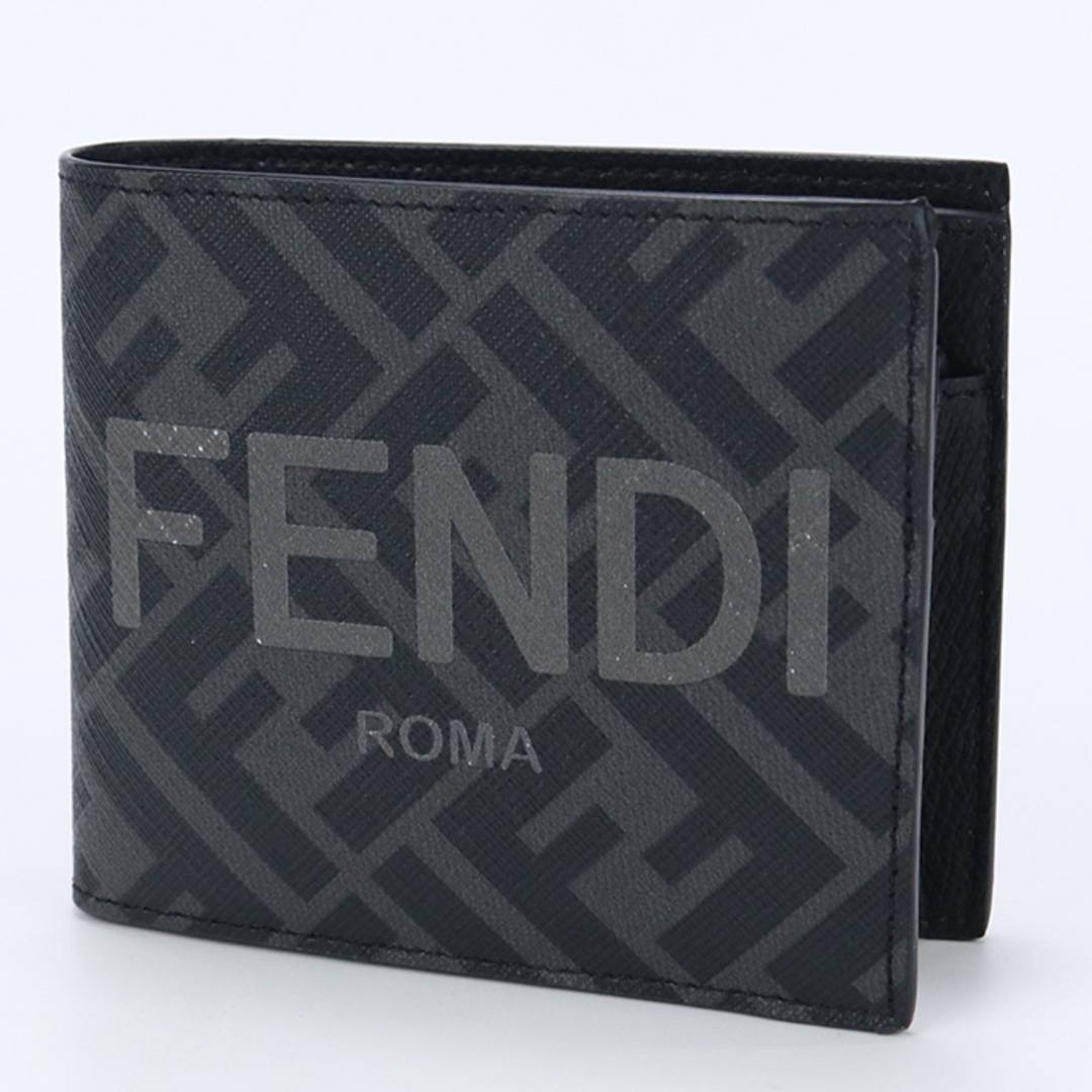 FENDI(フェンディ)のフェンディ コインケース付き二折財布 7M0339 AJJ8 F0TUH 二折財布小銭入付き メンズのファッション小物(折り財布)の商品写真