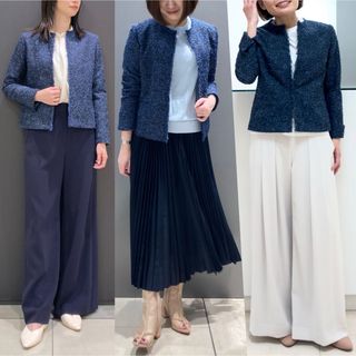 セオリーリュクス(Theory luxe)のtheory luxe 24SS ツイード ノーカラージャケット(ノーカラージャケット)