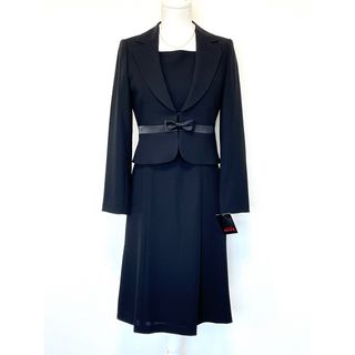 トウキョウソワール(TOKYO SOIR)の新品タグ付/SOIR REVE 東京ソワール/ブラックフォーマルスーツ 前開き(礼服/喪服)