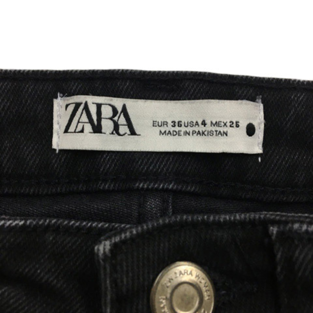 ZARA(ザラ)のZARA パンツ ジーンズ スキニー ロング USA 4 黒 グレー レディースのパンツ(デニム/ジーンズ)の商品写真