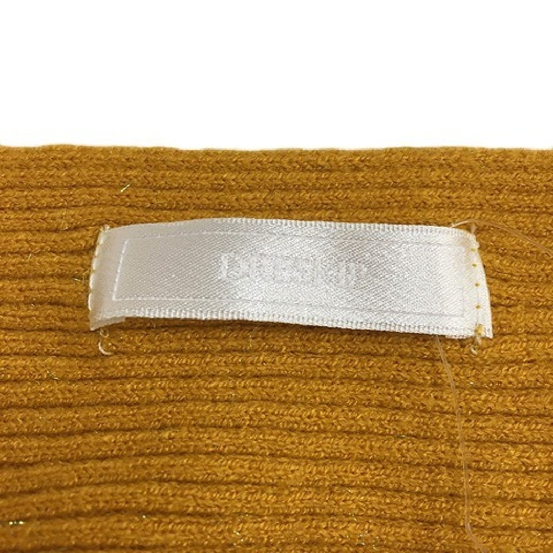 DRESKIP(ドレスキップ)のドレスキップ セーター ニット プルオーバー ラウンドネック 長袖 F 黄 レディースのトップス(ニット/セーター)の商品写真