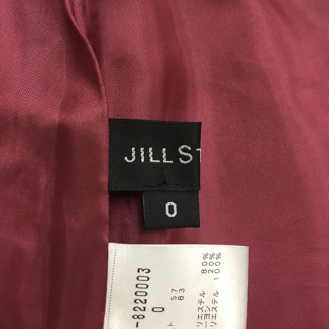 JILLSTUART(ジルスチュアート)のジルスチュアート スカート 台形 ミニ 無地 0 ピンク 赤 レッド レディースのスカート(ミニスカート)の商品写真