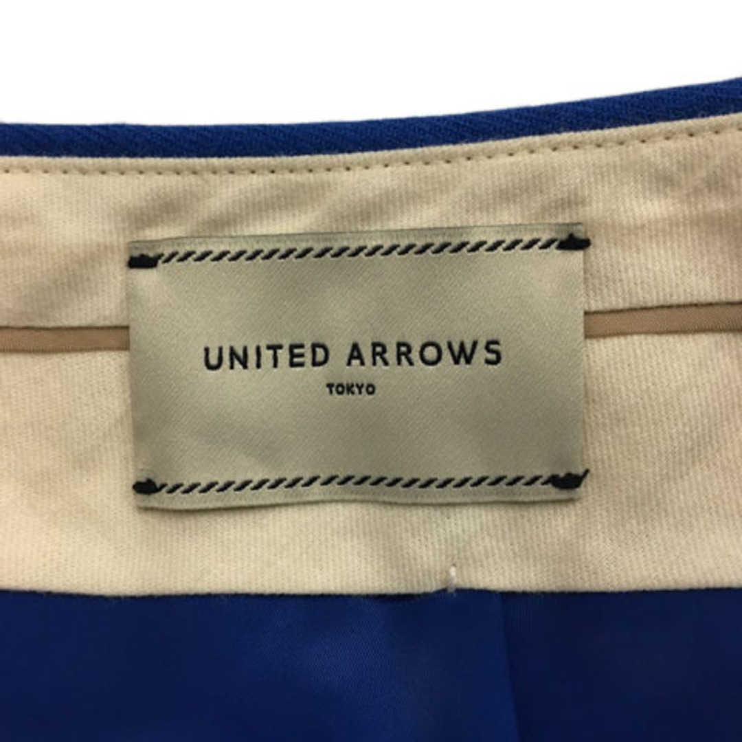 UNITED ARROWS(ユナイテッドアローズ)のユナイテッドアローズ パンツ テーパード ロング ウール 無地 34 青 レディースのパンツ(その他)の商品写真