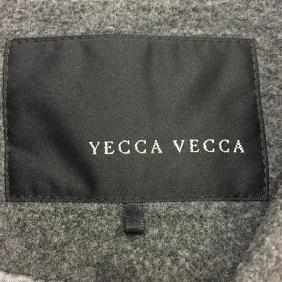 YECCA VECCA(イェッカヴェッカ)のイェッカヴェッカ コート ノーカラー ミモレ ウール 無地 長袖 F グレー レディースのジャケット/アウター(その他)の商品写真