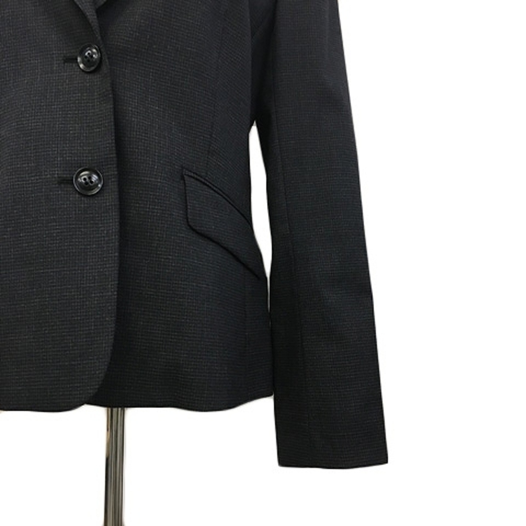 POU DOU DOU(プードゥドゥ)のプードゥドゥ ジャケット テーラード シングル ウール チェック L グレー レディースのジャケット/アウター(その他)の商品写真