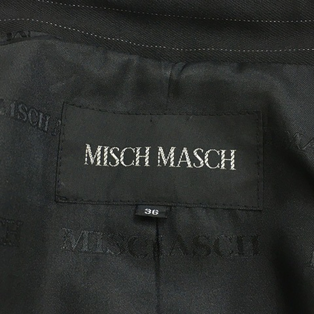 MISCH MASCH(ミッシュマッシュ)のミッシュマッシュ ジャケット テーラード シングル 長袖 36 S 黒 白 レディースのジャケット/アウター(その他)の商品写真