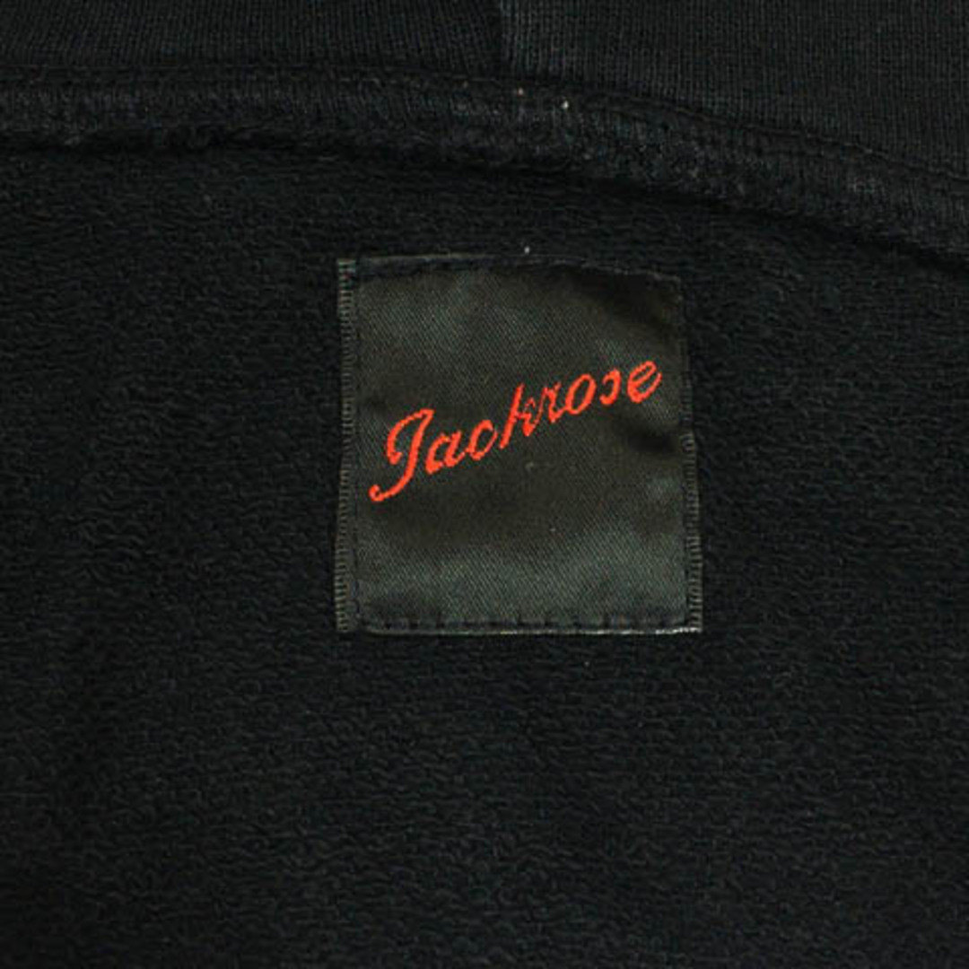 JACKROSE(ジャックローズ)のジャックローズ パーカー フーディー ジップアップ ロゴ 総柄 長袖 3 黒 メンズのトップス(パーカー)の商品写真