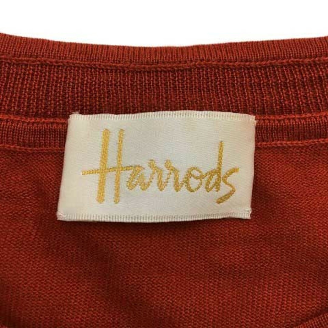 Harrods(ハロッズ)のハロッズ セーター ニット プルオーバー ウール カシミヤ混 半袖 赤 レディースのトップス(ニット/セーター)の商品写真