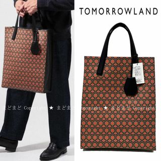 トゥモローランド(TOMORROWLAND)の未使用品 トゥモローランド リサイクルレザー トートバッグ 黒 メンズ(トートバッグ)