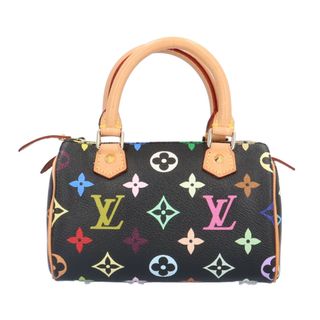 ルイヴィトン(LOUIS VUITTON)のルイヴィトン ミニスピーディ モノグラムマルチカラー ハンドバッグ モノグラムマルチカラー M92644 ブラック レディース LOUIS VUITTON  中古(ハンドバッグ)