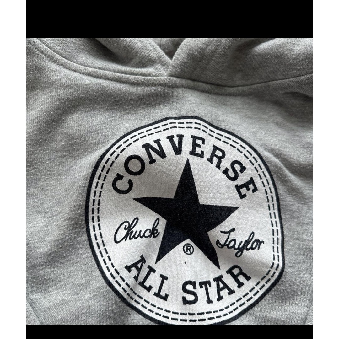 CONVERSE(コンバース)のキッズコンバースパーカー　赤色パーカー2点セット　120cm キッズ/ベビー/マタニティのキッズ服男の子用(90cm~)(Tシャツ/カットソー)の商品写真