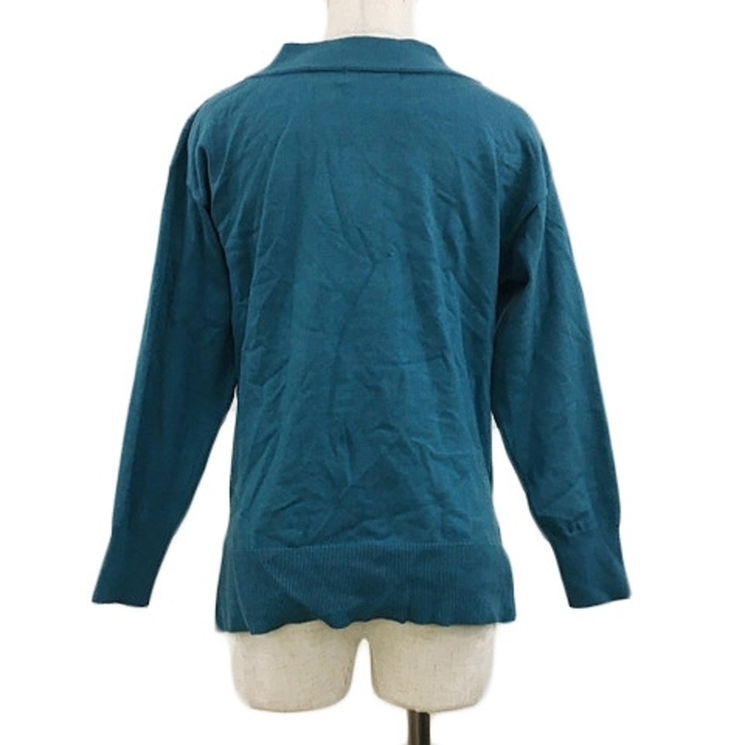 anySiS(エニィスィス)のエニィスィス エニシス セーター ニット プルオーバー 無地 長袖 2 緑 青 レディースのトップス(ニット/セーター)の商品写真
