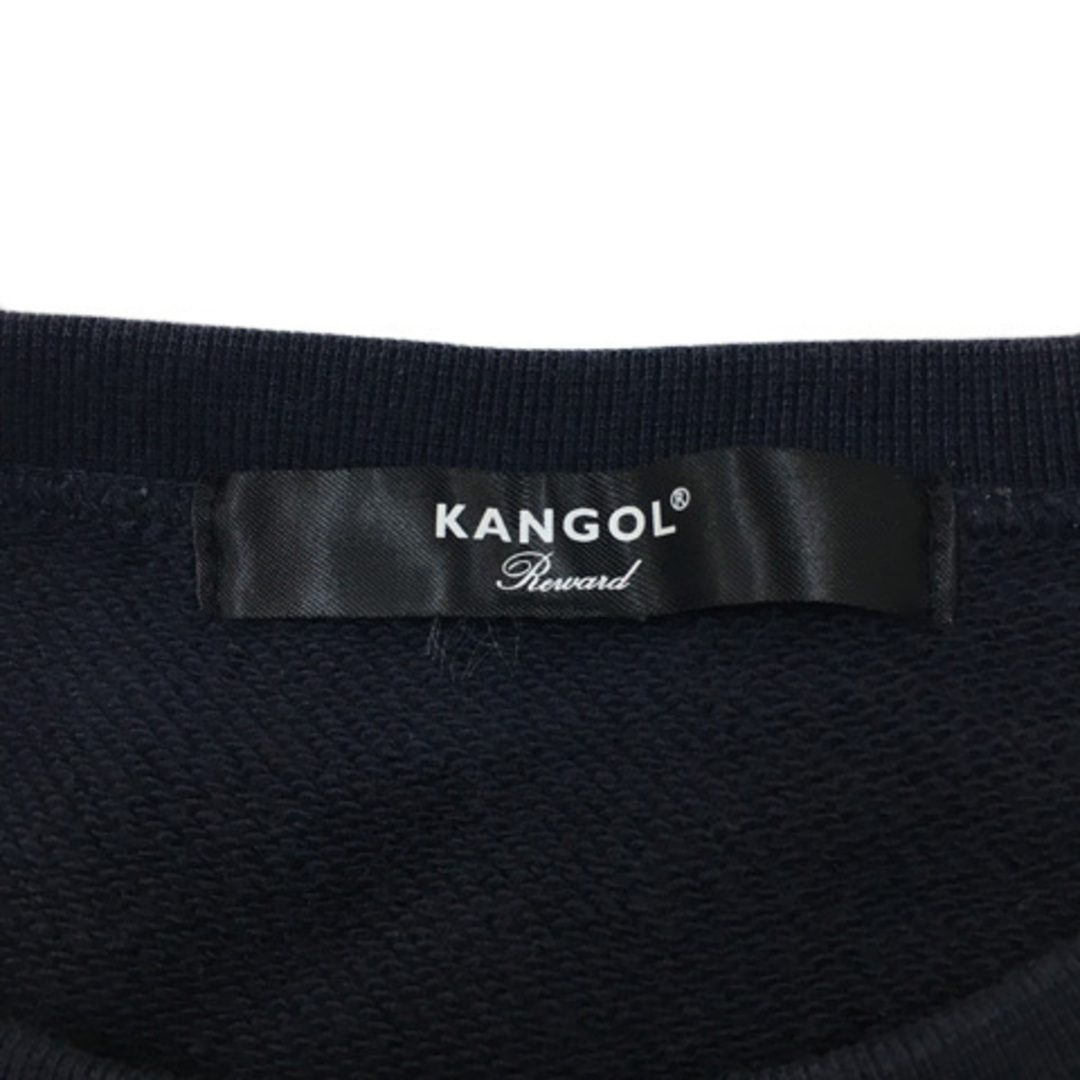 KANGOL(カンゴール)のカンゴール トレーナー スウェット プルオーバー 刺繍 ロゴ 長袖 紺 金 レディースのトップス(トレーナー/スウェット)の商品写真
