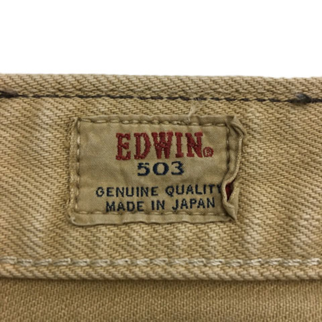 EDWIN(エドウィン)のエドウィン パンツ デニム ジーンズ 503 テーパード 29 ベージュ メンズのパンツ(スラックス)の商品写真