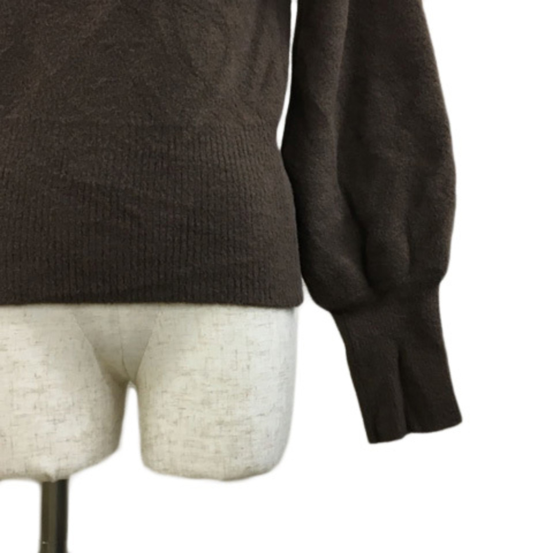 dazzlin(ダズリン)のダズリン セーター ニット プルオーバー スクエアネック 無地 長袖 F 茶 レディースのトップス(ニット/セーター)の商品写真