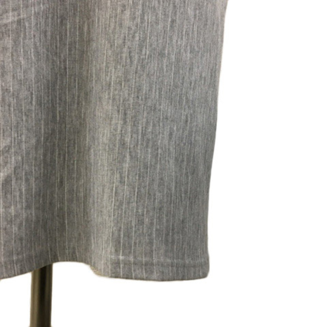 anySiS(エニィスィス)のエニィスィス エニシス ワンピース ミニ ストライプ 半袖 2 グレー 白 レディースのワンピース(ミニワンピース)の商品写真