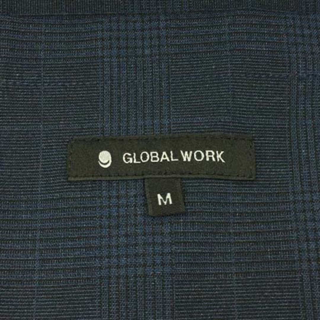 GLOBAL WORK(グローバルワーク)のグローバルワーク ジャケット テーラード シングル チェック 長袖 M 紺 メンズのジャケット/アウター(テーラードジャケット)の商品写真