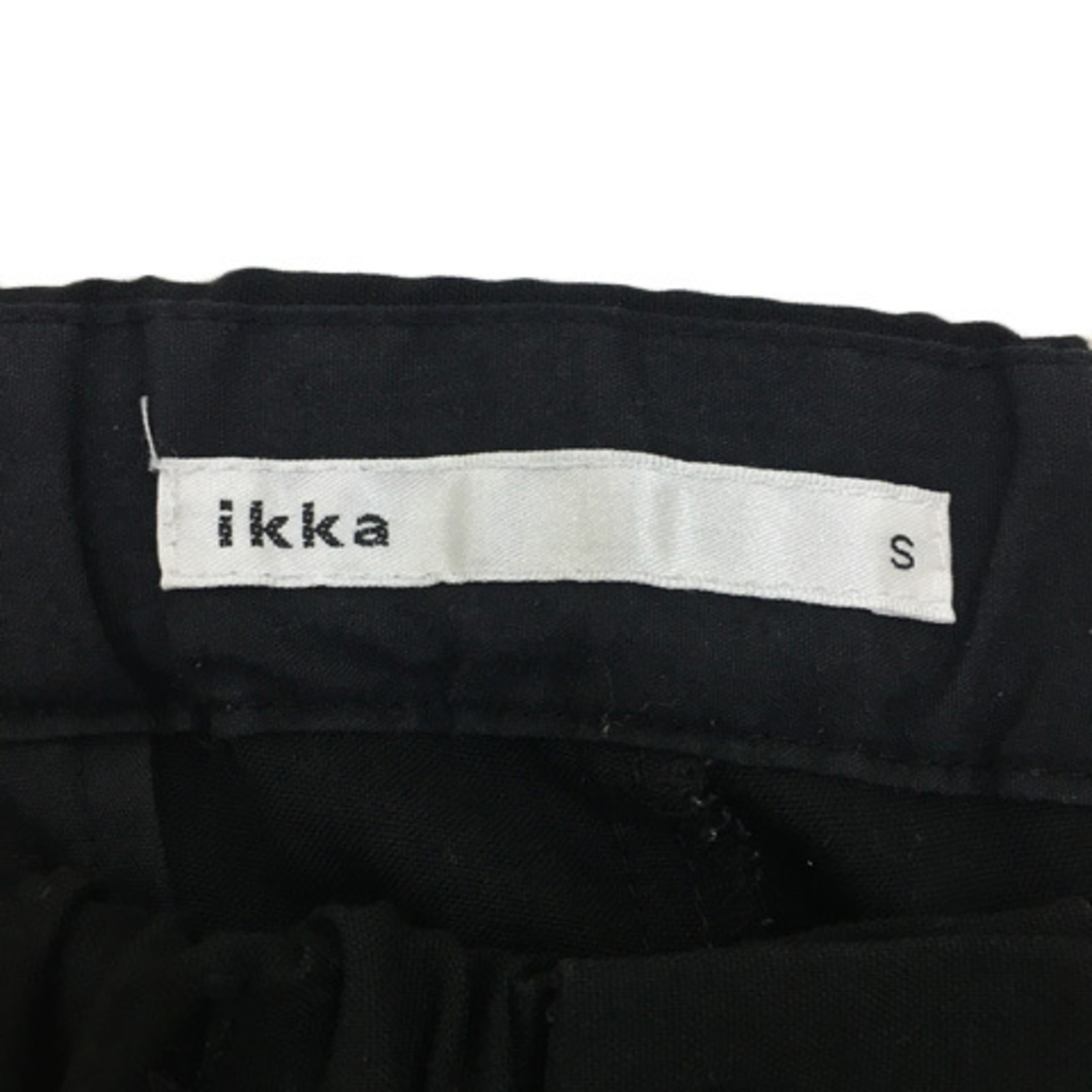 ikka(イッカ)のイッカ パンツ テーパード ロング ウエストゴム 無地 ベルト S 黒 レディースのパンツ(その他)の商品写真