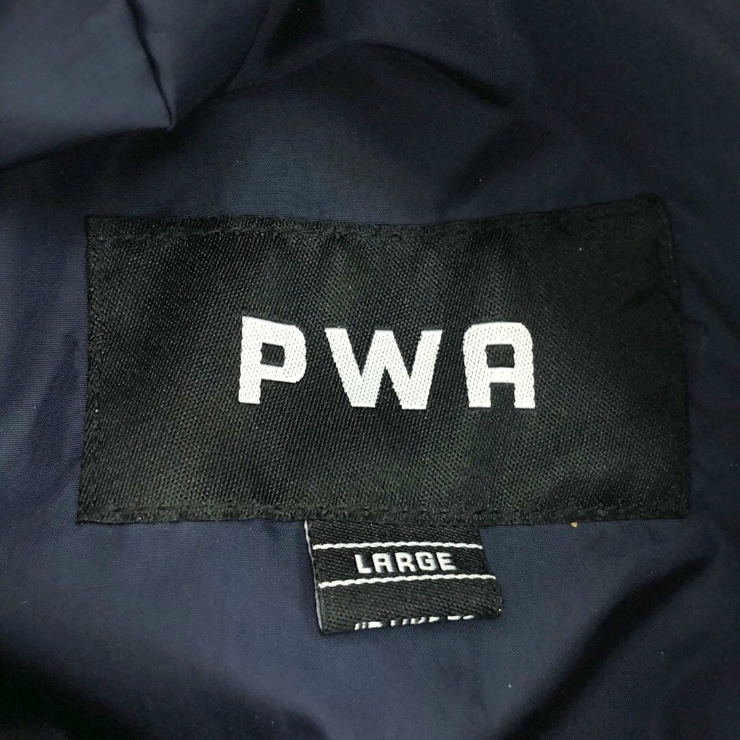 PWA(Progressive Workers Association) プア Thinsulate TWO-FACE PUFFY JACKET リバーシブルパテッドジャケット ネイビー×パープル L メンズのジャケット/アウター(その他)の商品写真