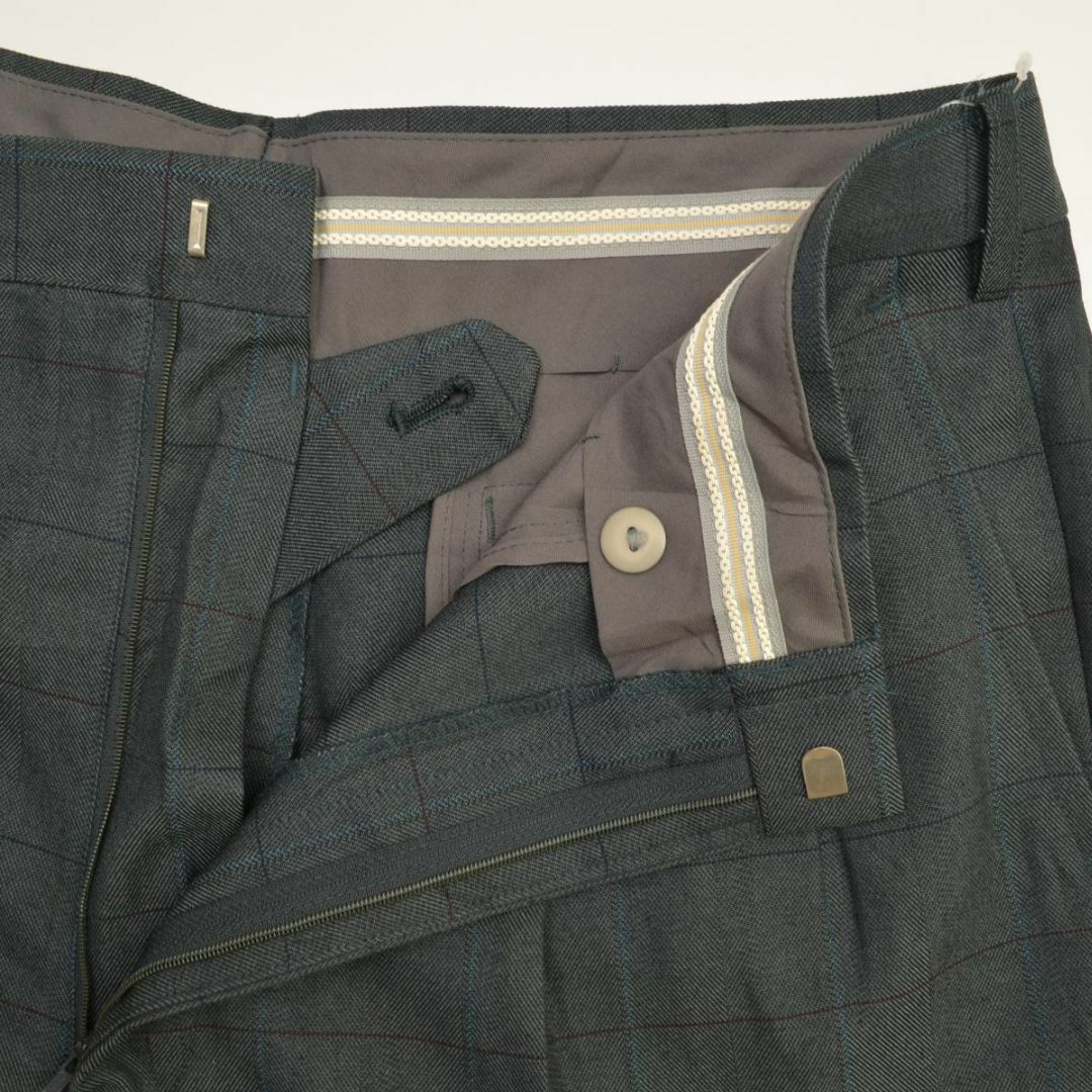 【古着】チェック タックスラックスパンツ メンズのパンツ(スラックス)の商品写真