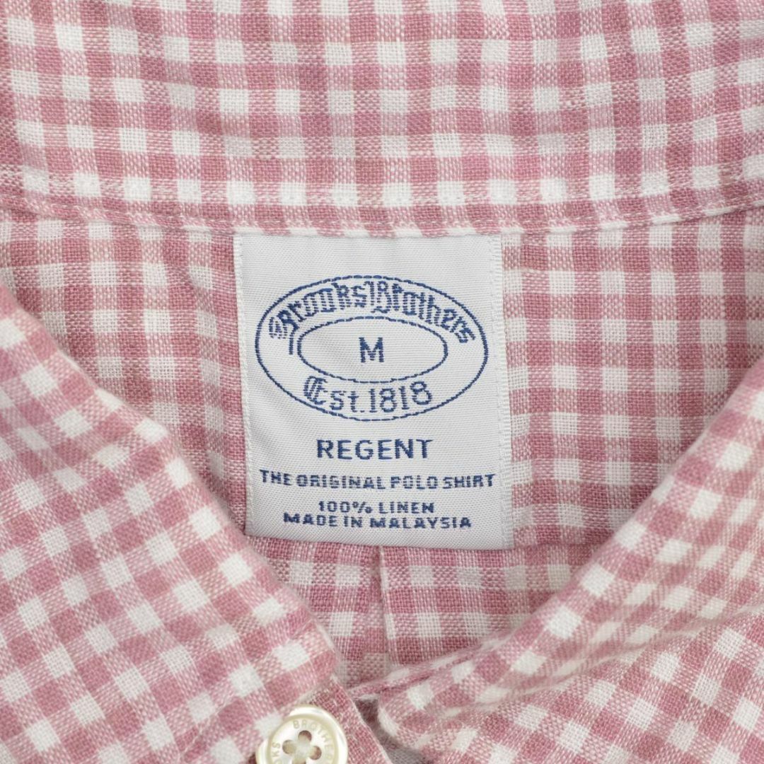 Brooks Brothers(ブルックスブラザース)の【BROOKSBROTHERS】REGENT THE チェックリネン半袖シャツ メンズのトップス(シャツ)の商品写真