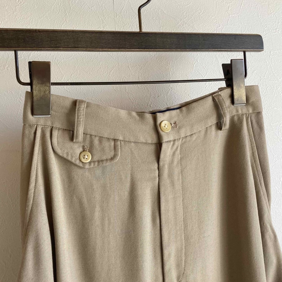 Ralph Lauren(ラルフローレン)のラルフローレン レーヨン ウール フレア ロング スカート 9 サンドベージュ レディースのスカート(ロングスカート)の商品写真