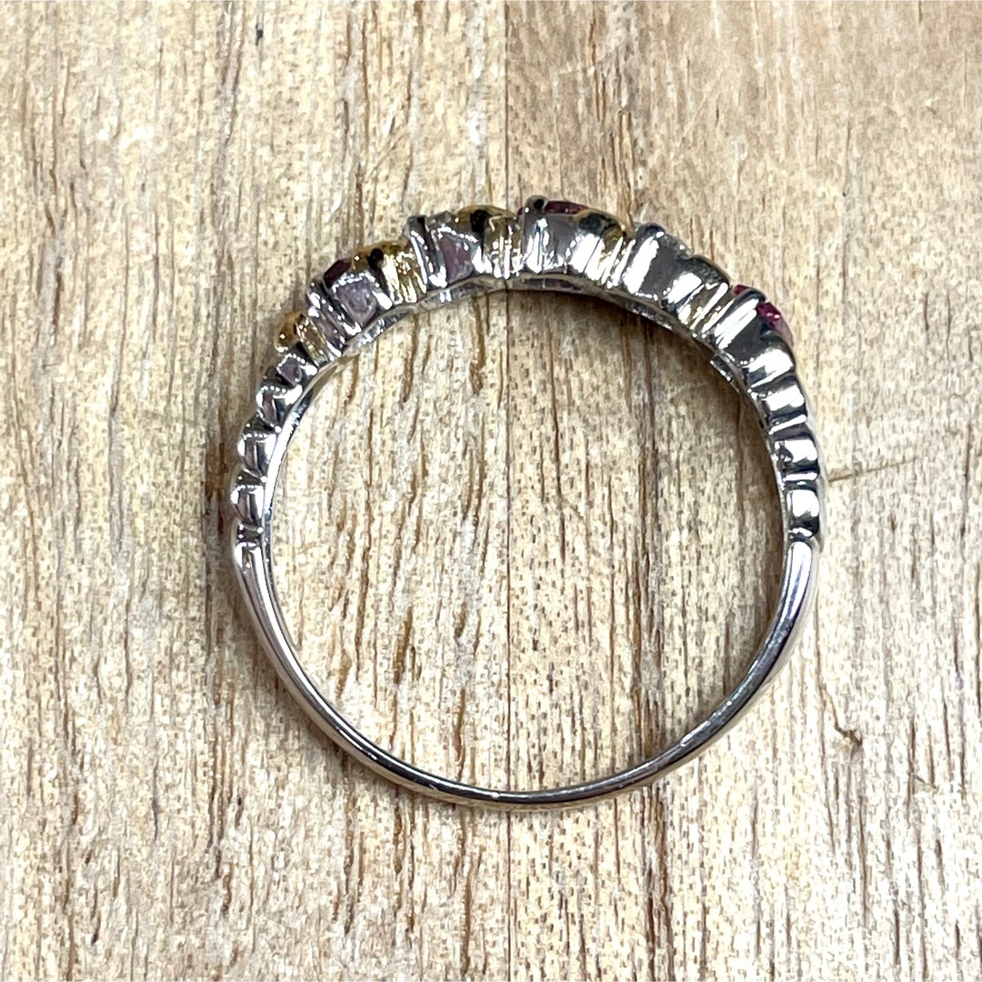 お洒落！Pt900/K18 ルビー ダイヤ リング 2.66g M1762 レディースのアクセサリー(リング(指輪))の商品写真