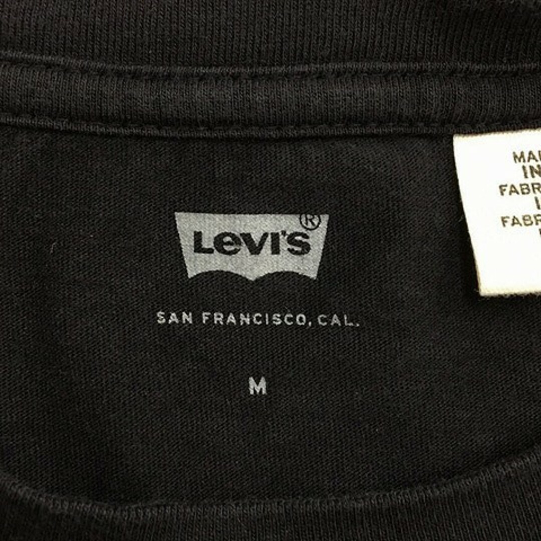 Levi's(リーバイス)のリーバイス Tシャツ カットソー プルオーバー クルーネック ロゴ M 黒 赤 レディースのトップス(Tシャツ(半袖/袖なし))の商品写真