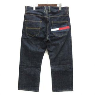 トミー(TOMMY)のトミー TOMMY フラッグ ペイント デニム パンツ ストレート ジーンズ L(デニム/ジーンズ)