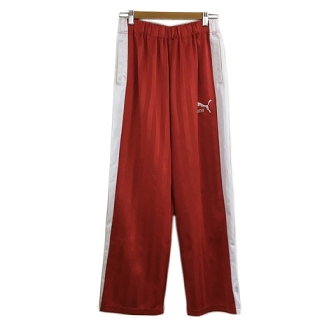 PUMA(プーマ)のプーマ パンツ ジャージ ストレート ロング ストライプ ライン M 赤 白 メンズのパンツ(スラックス)の商品写真