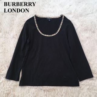 バーバリー(BURBERRY)のバーバリーロンドン　カットソー　ノバチェック　ホースロゴ(カットソー(長袖/七分))