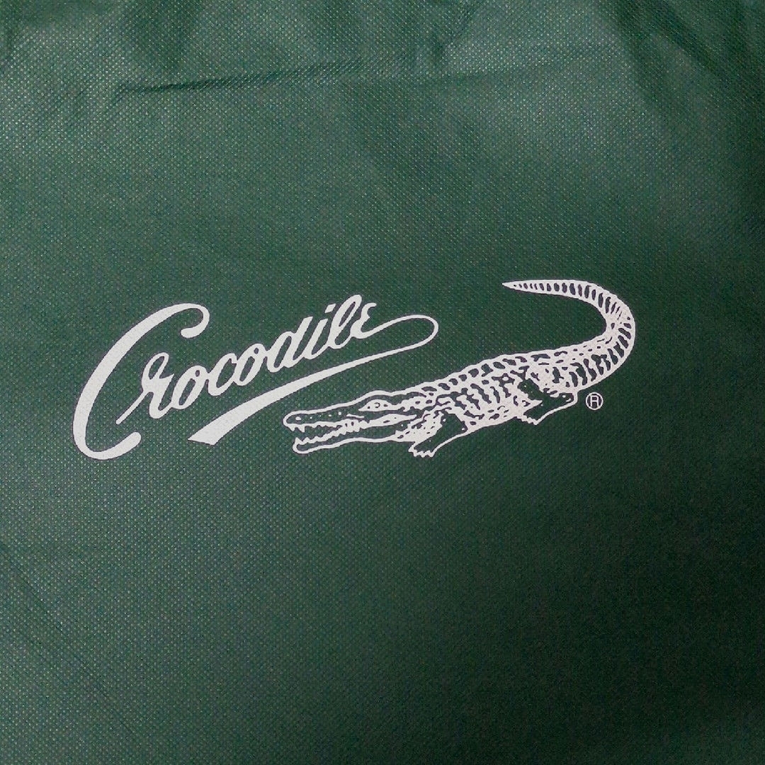 Crocodile(クロコダイル)のクロコダイル　CROCODILE 　不織布　巾着袋2枚　ショップ袋 レディースのバッグ(ショップ袋)の商品写真