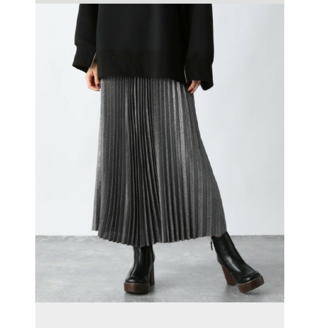 JEANASIS(ジーナシス)のジーナシス　リバーシブルシャンブレープリーツスカート レディースのスカート(ロングスカート)の商品写真