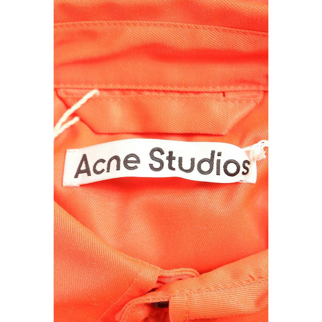 Acne Studios(アクネストゥディオズ)のアクネストゥディオズ  FN-MN-OUTW000600 ロゴ刺繍オーバーサイズシャツブルゾン メンズ 48 メンズのジャケット/アウター(ブルゾン)の商品写真