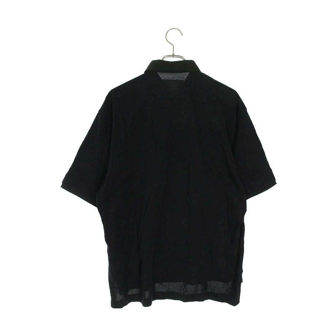 sacai(サカイ)のサカイ  21SS  21-02517M Cotton Jersey Polo Shir ダメージ加工ロゴ刺繍半袖ポロシャツ メンズ 2 メンズのトップス(ポロシャツ)の商品写真