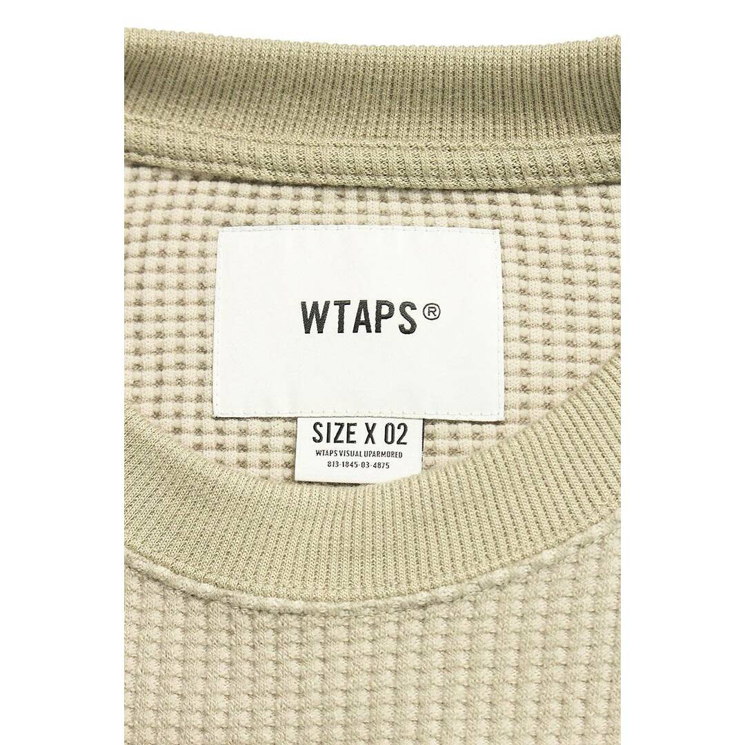 W)taps(ダブルタップス)のダブルタップス  21AW  212ATDT-CSM30 ワッフル ニット長袖カットソー メンズ 2 メンズのトップス(Tシャツ/カットソー(七分/長袖))の商品写真