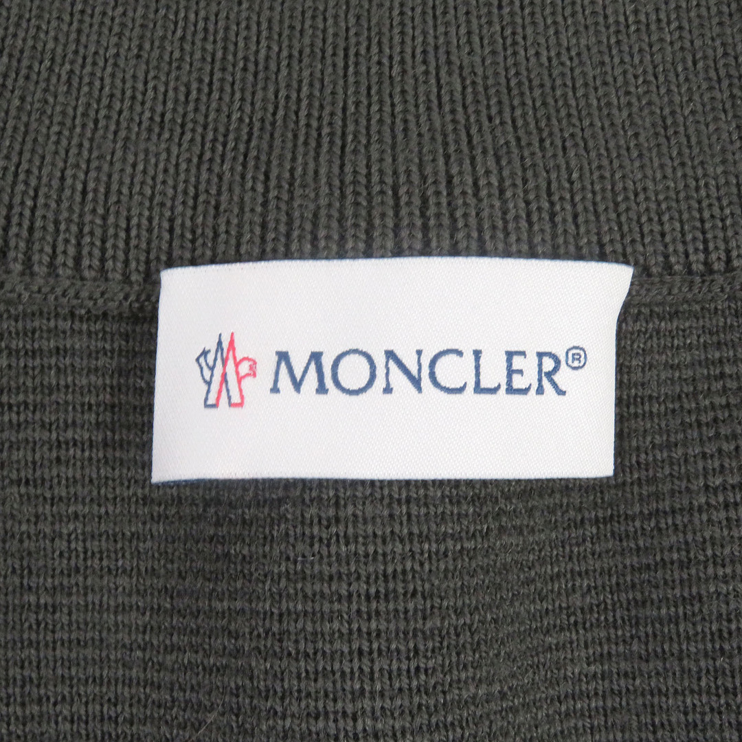 MONCLER(モンクレール)の極美品□MONCLER モンクレール 2020年製 CARDIGAN TRICOT WZIP ニット切替 ブルゾンジャケット ライトダウンジャケット カーキ XL 国内正規品 メンズ メンズのジャケット/アウター(ダウンジャケット)の商品写真