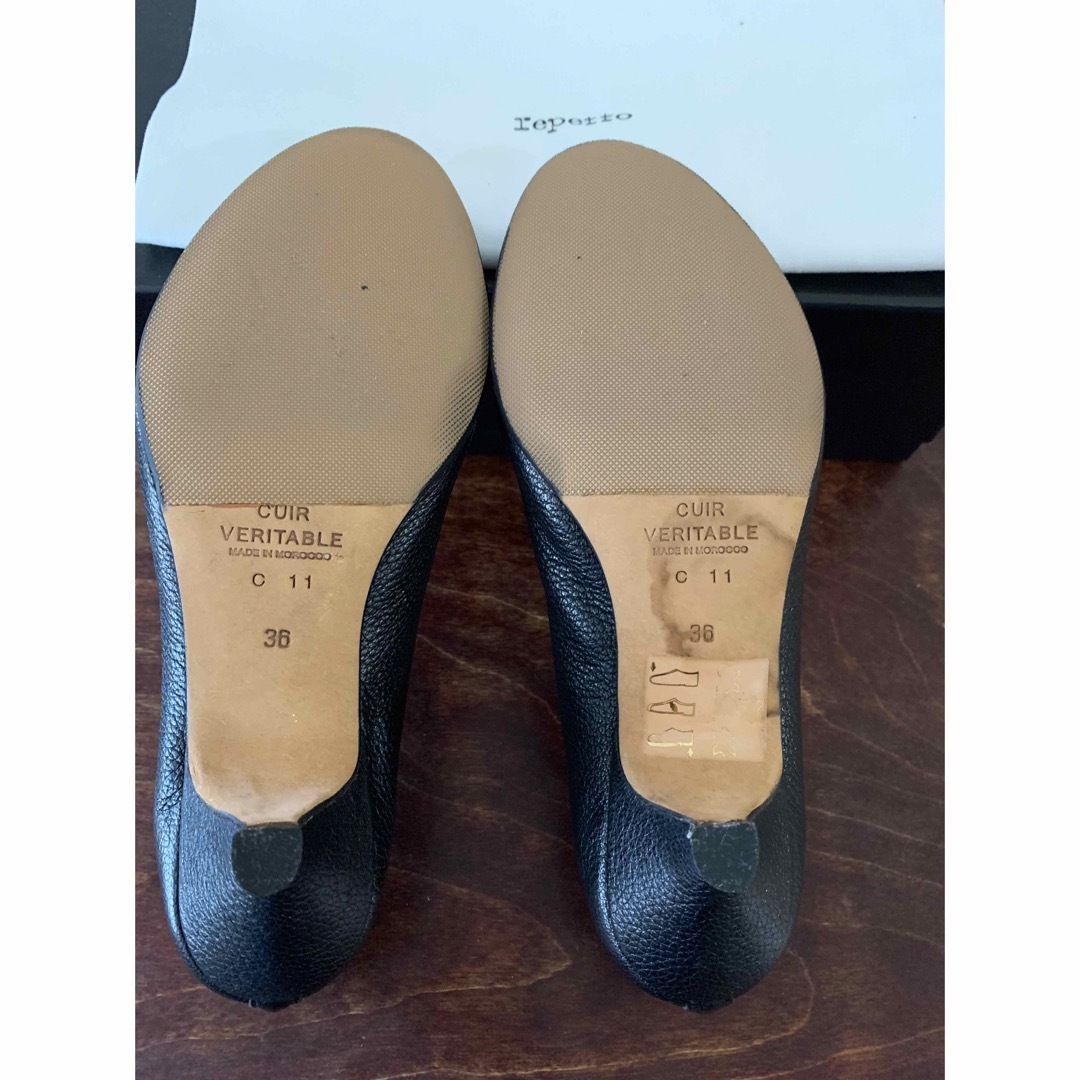 repetto(レペット)の超美品　レペット　パンプス　黒　レザー　36 レディースの靴/シューズ(ハイヒール/パンプス)の商品写真