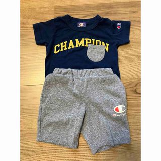 チャンピオン(Champion)の幼児　男の子　90 Tシャツ ハーツパンツ　セットアップ(Tシャツ/カットソー)