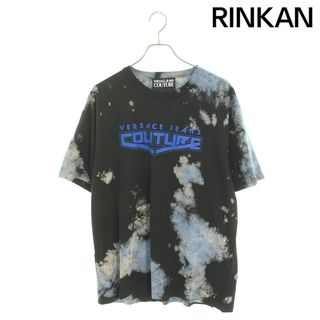 ヴェルサーチェジーンズ VERSACE JEANS  73GAHP07 ロゴタイダイTシャツ メンズ L(Tシャツ/カットソー(半袖/袖なし))