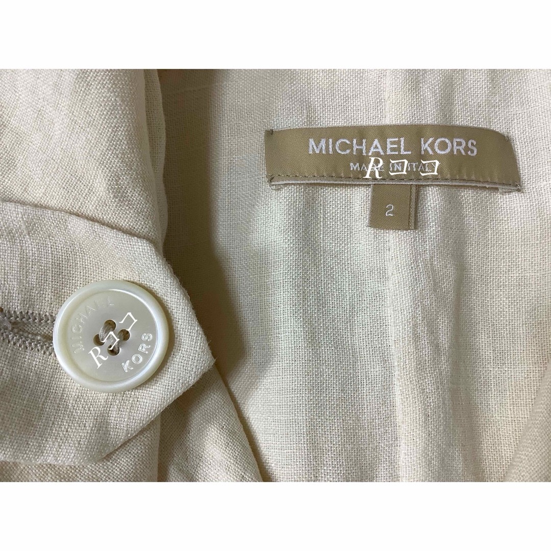 Michael Kors(マイケルコース)の【新品】MICHAEL KORS  マイケルコース　★リネン・スプリングコート★ レディースのジャケット/アウター(スプリングコート)の商品写真