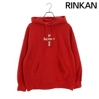 シュプリーム(Supreme)のシュプリーム  20AW  Cross Box Logo Hooded Sweatshirt クロスボックスロゴフーデッドスウェットシャツパーカー メンズ L(パーカー)