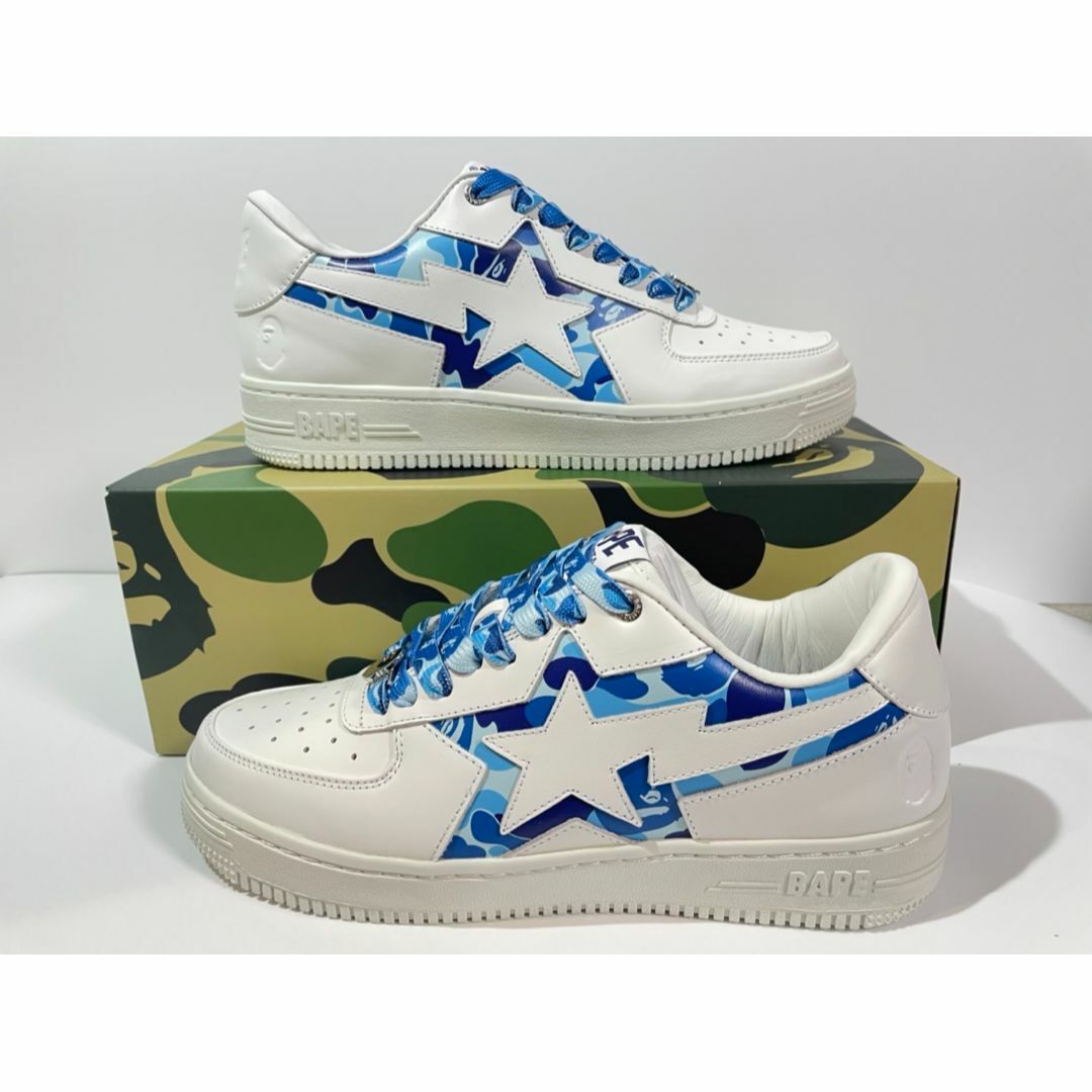 A BATHING APE(アベイシングエイプ)の【新品】27cm BAPE STA ICON ABC CAMO M ブルー メンズの靴/シューズ(スニーカー)の商品写真