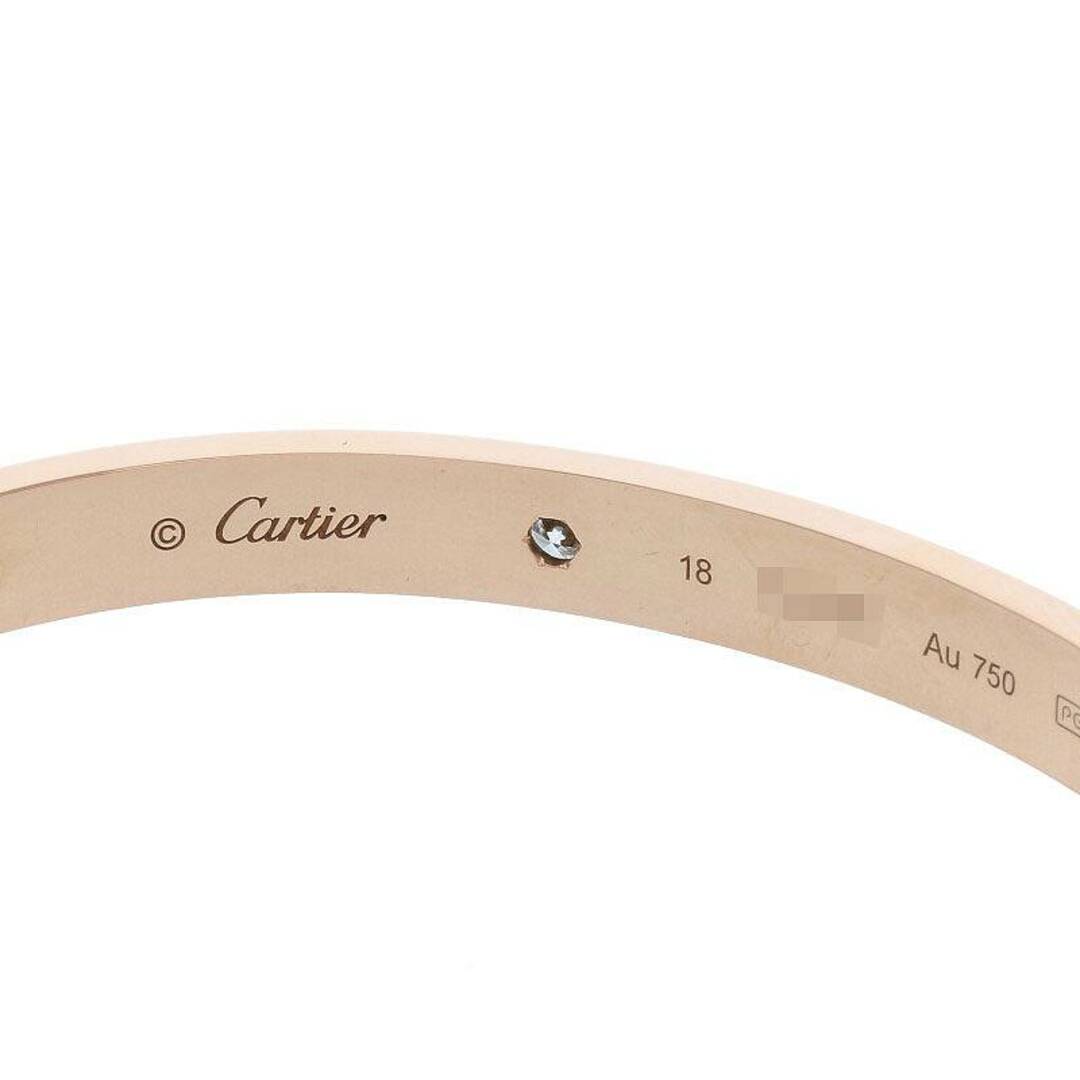 Cartier(カルティエ)のカルティエ  新型 LOVE BRACELET DIAMONDS K18PG ハーフダイヤラブブレスレット メンズ 18 メンズのアクセサリー(ブレスレット)の商品写真