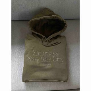 サタデーズサーフニューヨークシティー(SATURDAYS SURF NYC)のSaturdays NYC カーキ パーカー hoodie サタデーズサーフ M(パーカー)